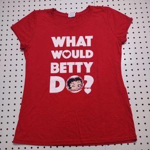 Betty Boop Fitted Tee, Size Medium